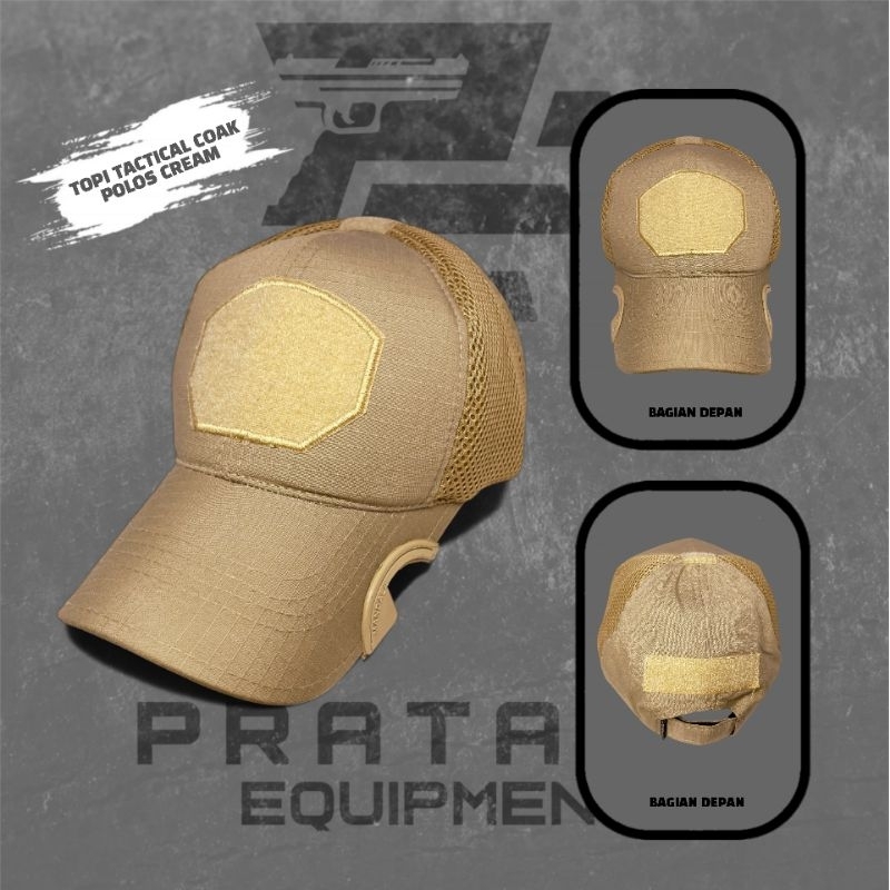 TOPI TACTICAL / TOPI TACTICAL COAK / TOPI TACTICAL POLOS CREAM