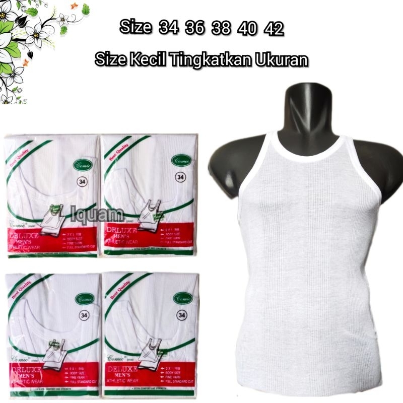 Kaos Dalam Singlet Pria Cowok Dewasa Remaja Comic Ukuran 34 36 38 40 42 S M L XL XXL Murah