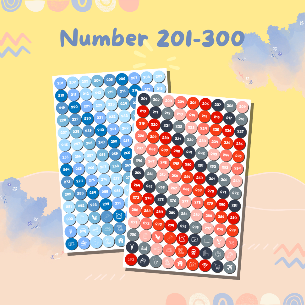 

Sticker Angka 201-300 / Stiker nomor 201 sampai 300 / Sticker number 201 to 300 aesthetic lucu