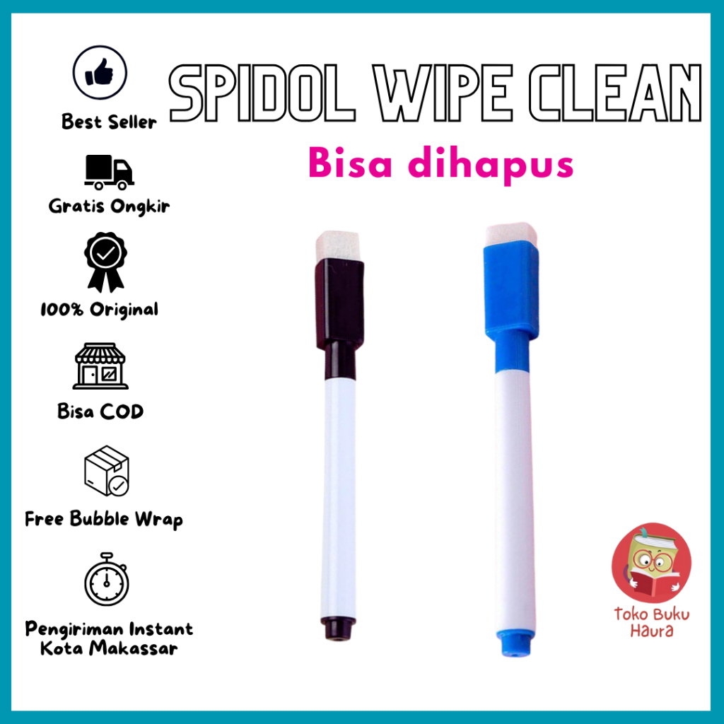 

[TBH] Spidol Wipe and Clean Murah