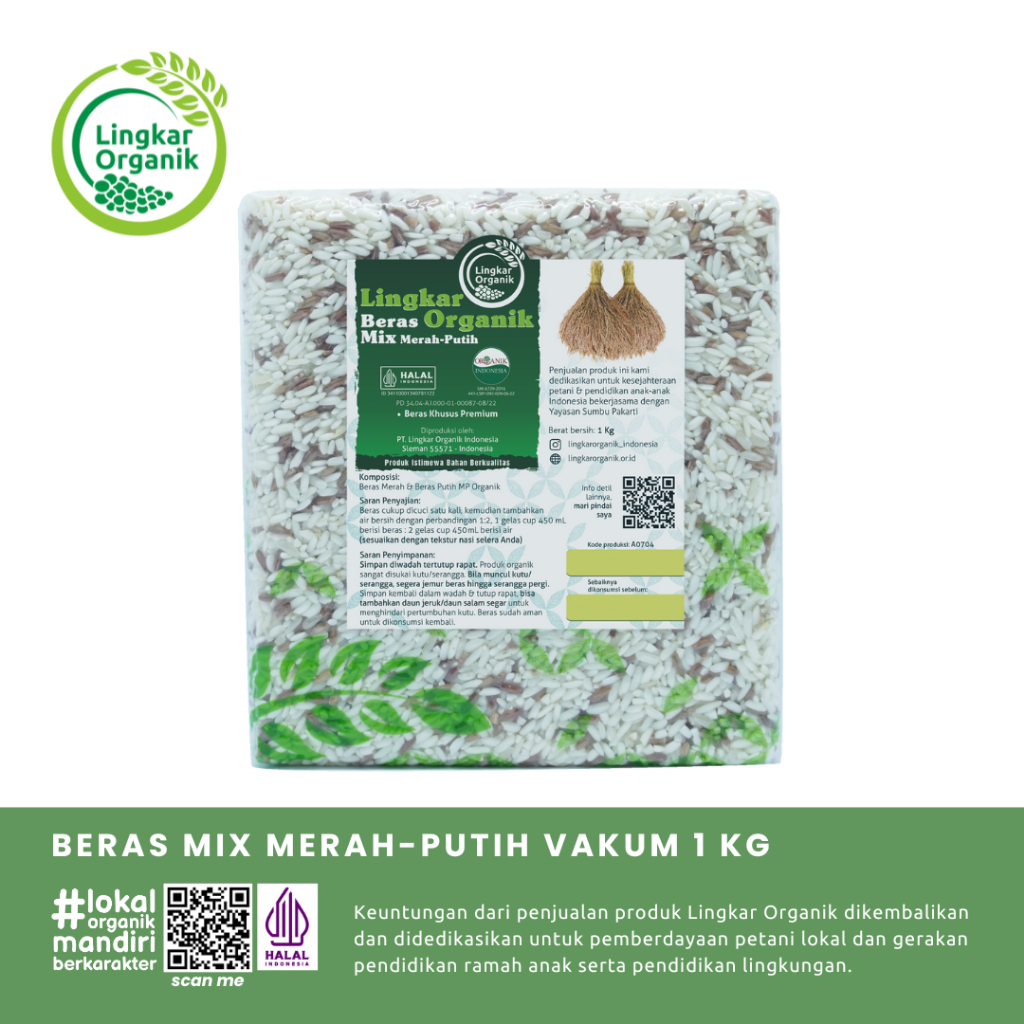 

Lingkar Organik Beras Mix Merah Putih 1kg