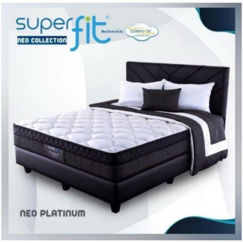 comforta super fit neo platinum 90 120 140 160 180 200 kasur spring bed full set