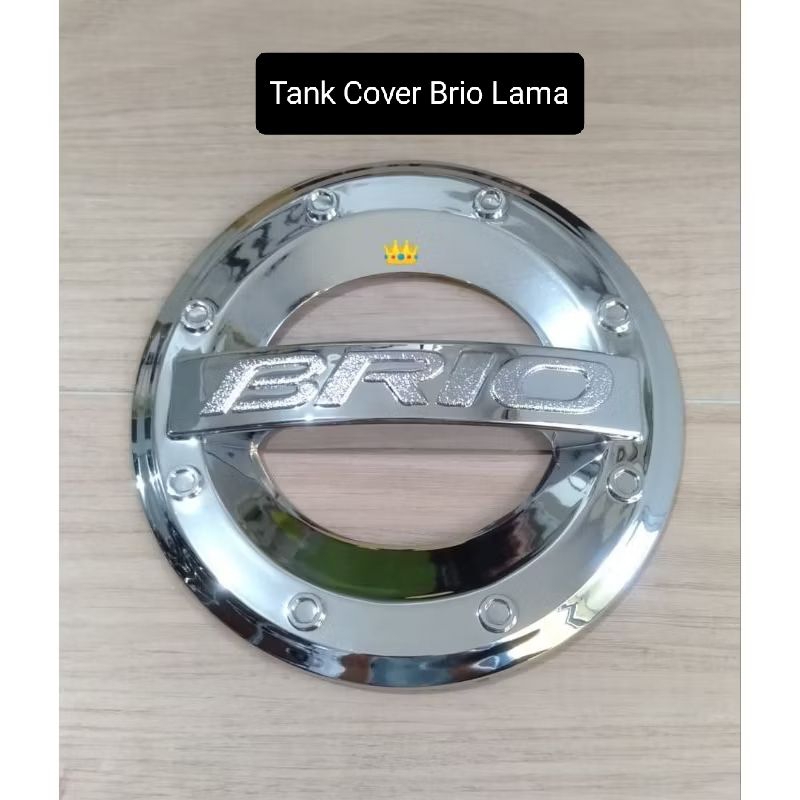 tank cover Brio lama crom, hitam / tutup bensin Brio lama, All New Brio'18 / cover tangki Brio lama 