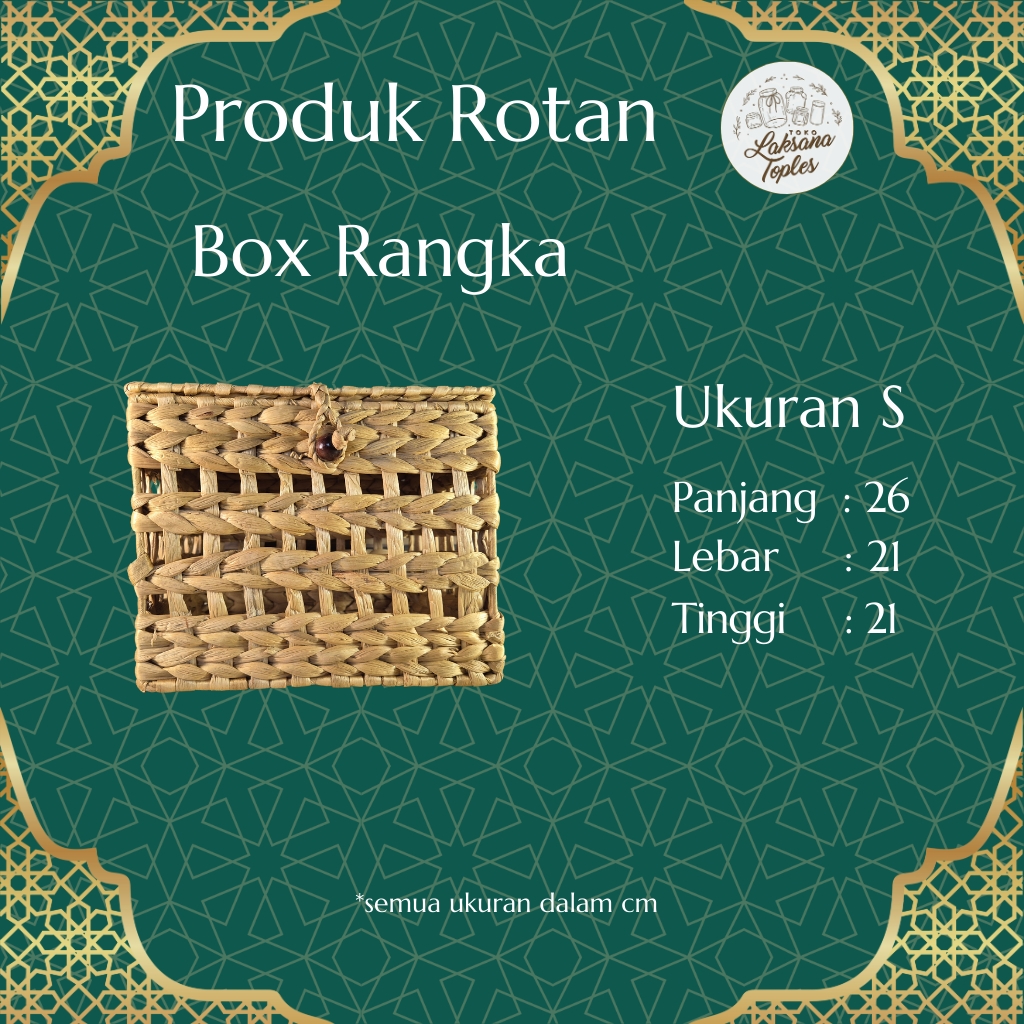 

BOX RANGKA / BOX ECENG GONDOK HAMPERS TOPLES LEBARAN / BOX PARCEL IDUL FITRI