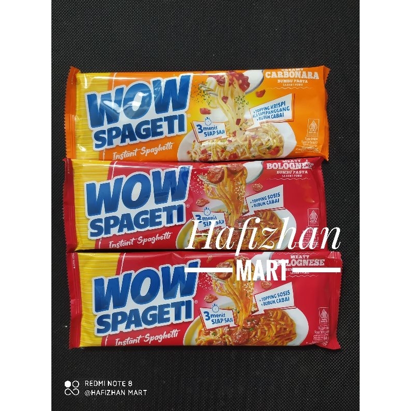 

Wow Spagetti carbonara & bolognese isi 1 pcs 88gr