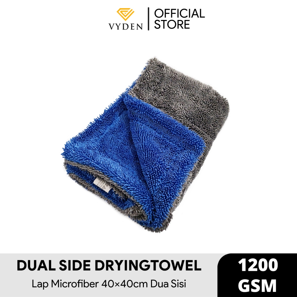 Drying Microfiber Vyden Drying Towel 40X40 600Gsm 1200Gsm Handuk Kain Lap Microfiber Pengering Cuci