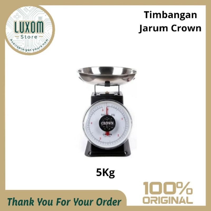 Timbangan Jarum Crown 5kg/Timbangan duduk/Timbangan manual