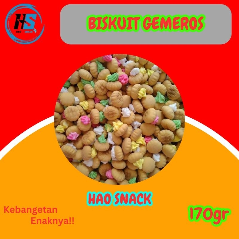 

Gemros Kue Monas 170gr/Biskuit Jadul/Snack Murah