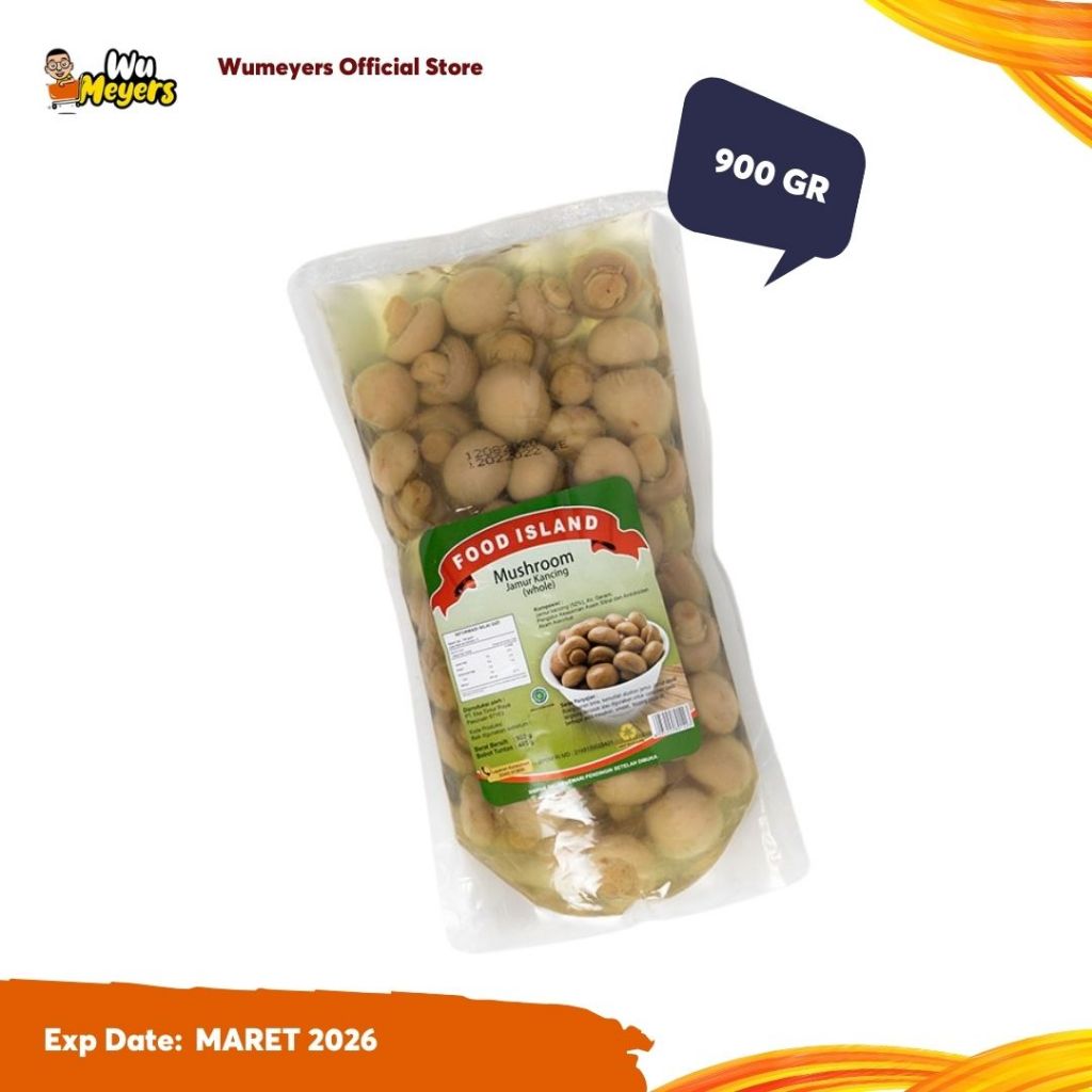 

Pouch Whole Jamur Food Island 900 gr
