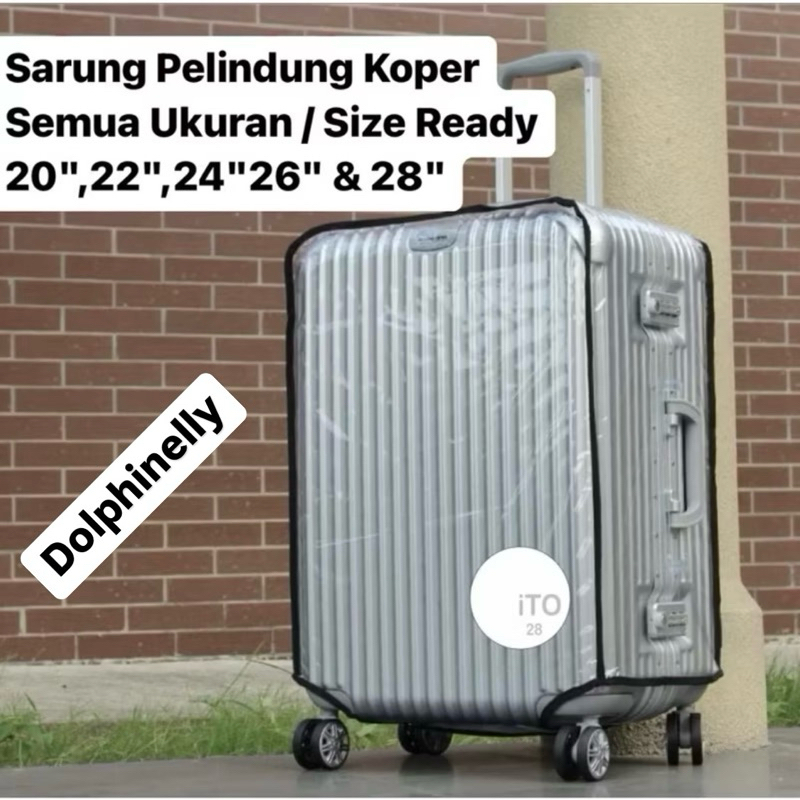 MINGGU LANGSUNG KIRIM | Sarung Koper Viral Pelindung Cover di Bandara Anti Lecet Size 20" 22" 24" 26