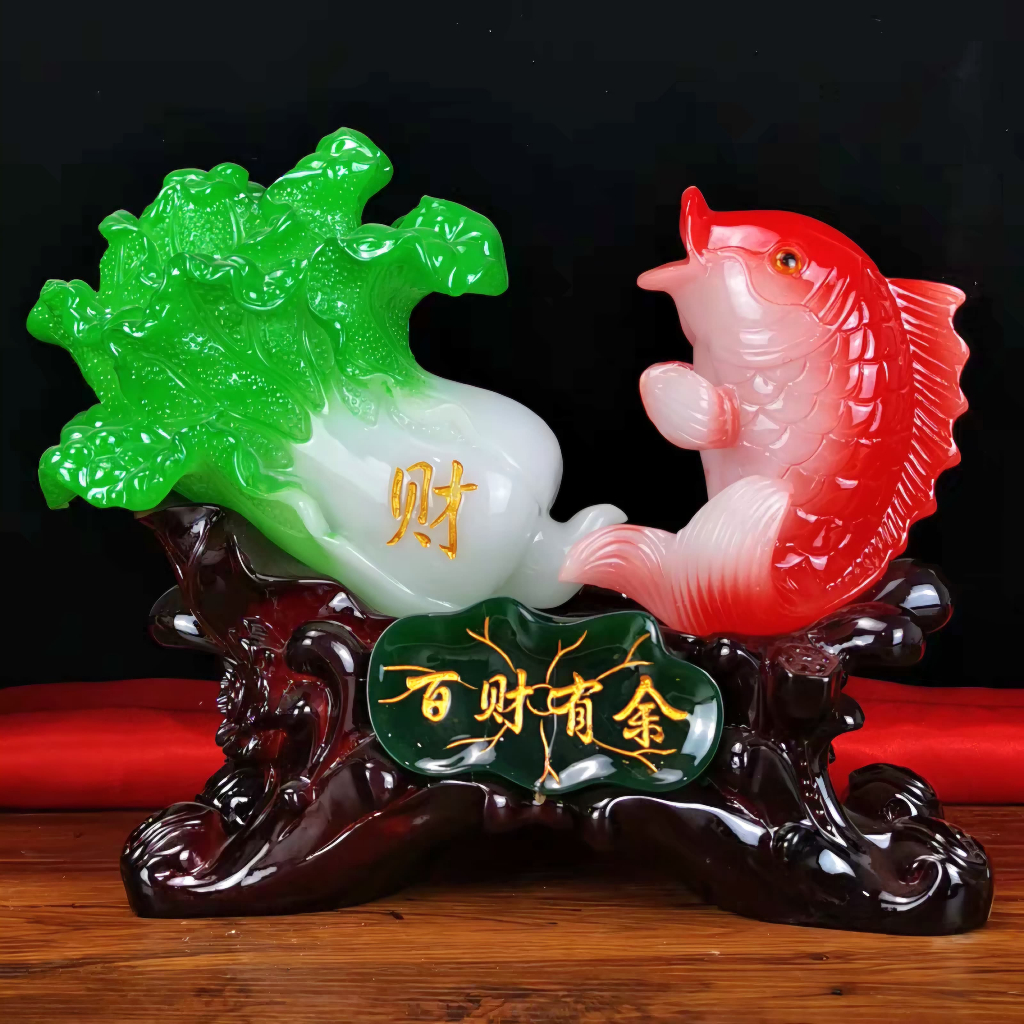 28Cm Patung Sawi Besar Jumbo Kado Souvenir Imlek Sincia Sawi Putih Baicai Dekorasi Rumah Sawi Besar 