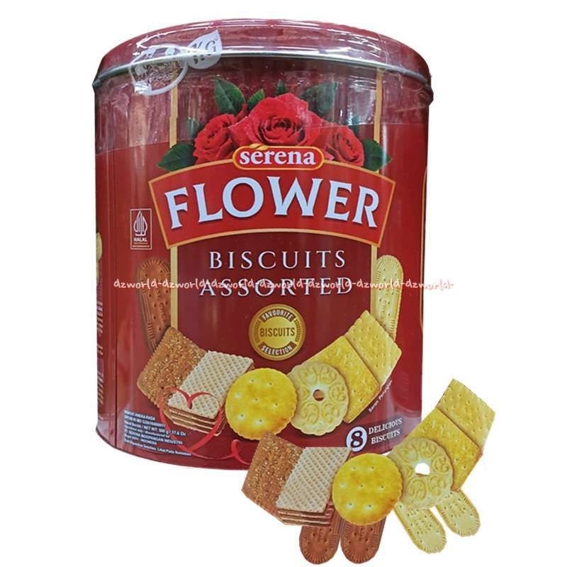 

FLOWES BISCUITS ASSORTED 500gr /SERENA FLOWER BISCUITS / BISKUIT FLOWER Serena/ kue lebaran / kue hidangan tamu lebaran