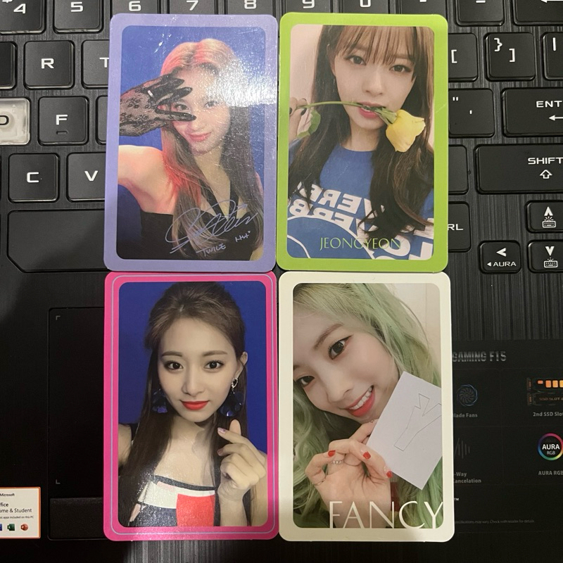 PC photocard fancy official sana jeongyeon tzuyu dahyun fancy