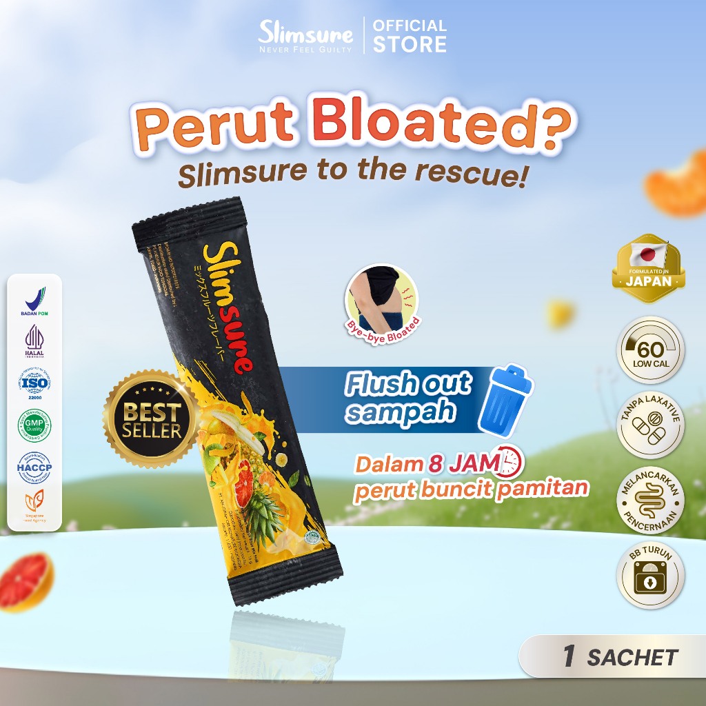 Slimsure Block Fat - 1 Sachet Minuman Fiber Tinggi Serat - SLBFSACHET