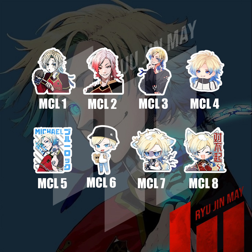 Sticker Anime - Blue Lock - Michael Kaiser