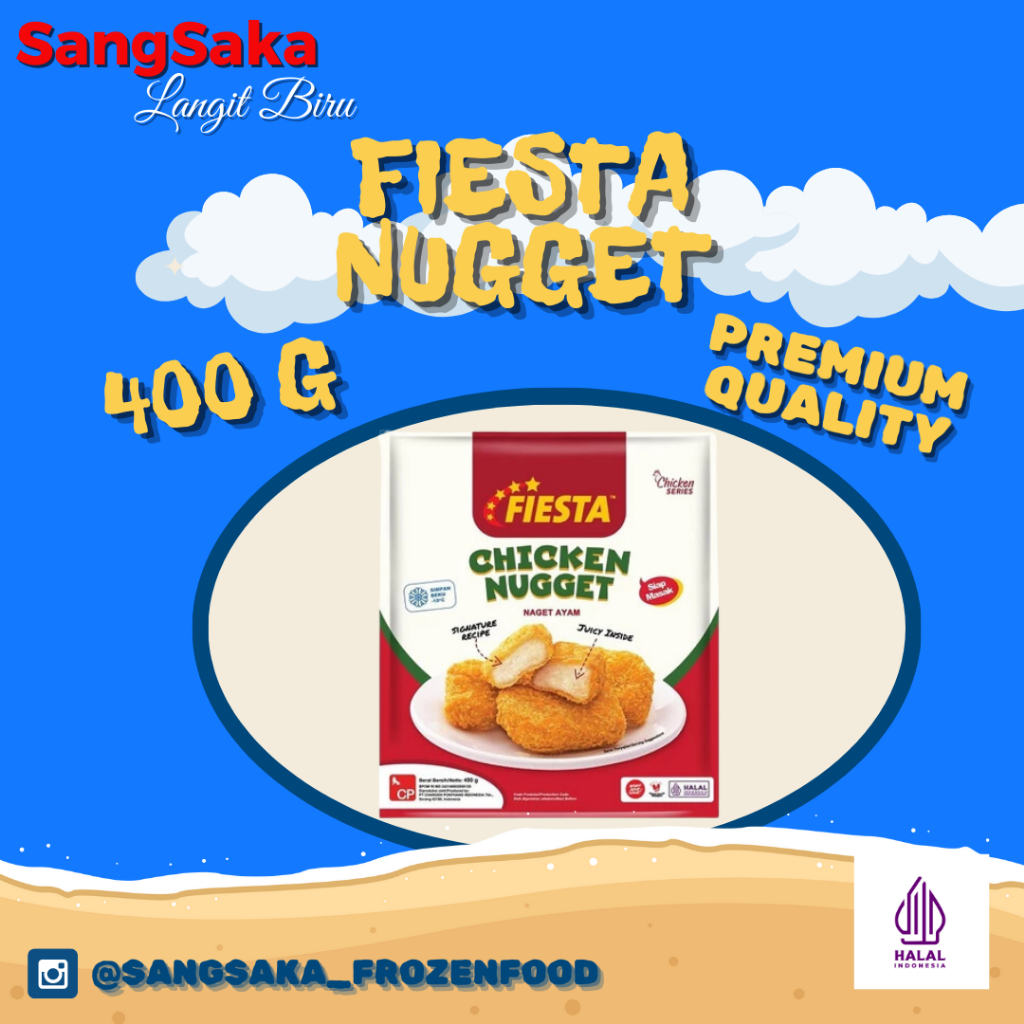 

CHICKEN NUGGET FIESTA ORIGINAL BERAT 400 GRAM