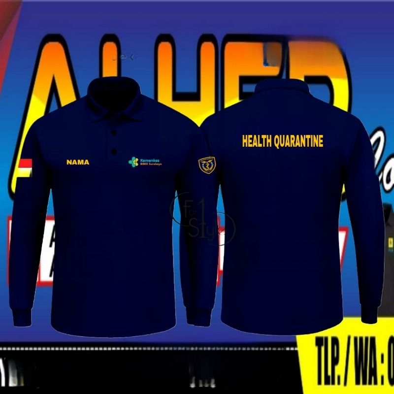 kaos Karantina kesehatan baju Karantina kesehatan seragam karantina kesehatan kaos polo Karantina ke