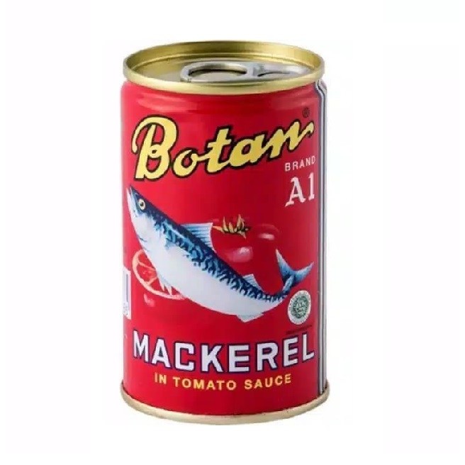 

mackerel kaleng botan saus tomat 425