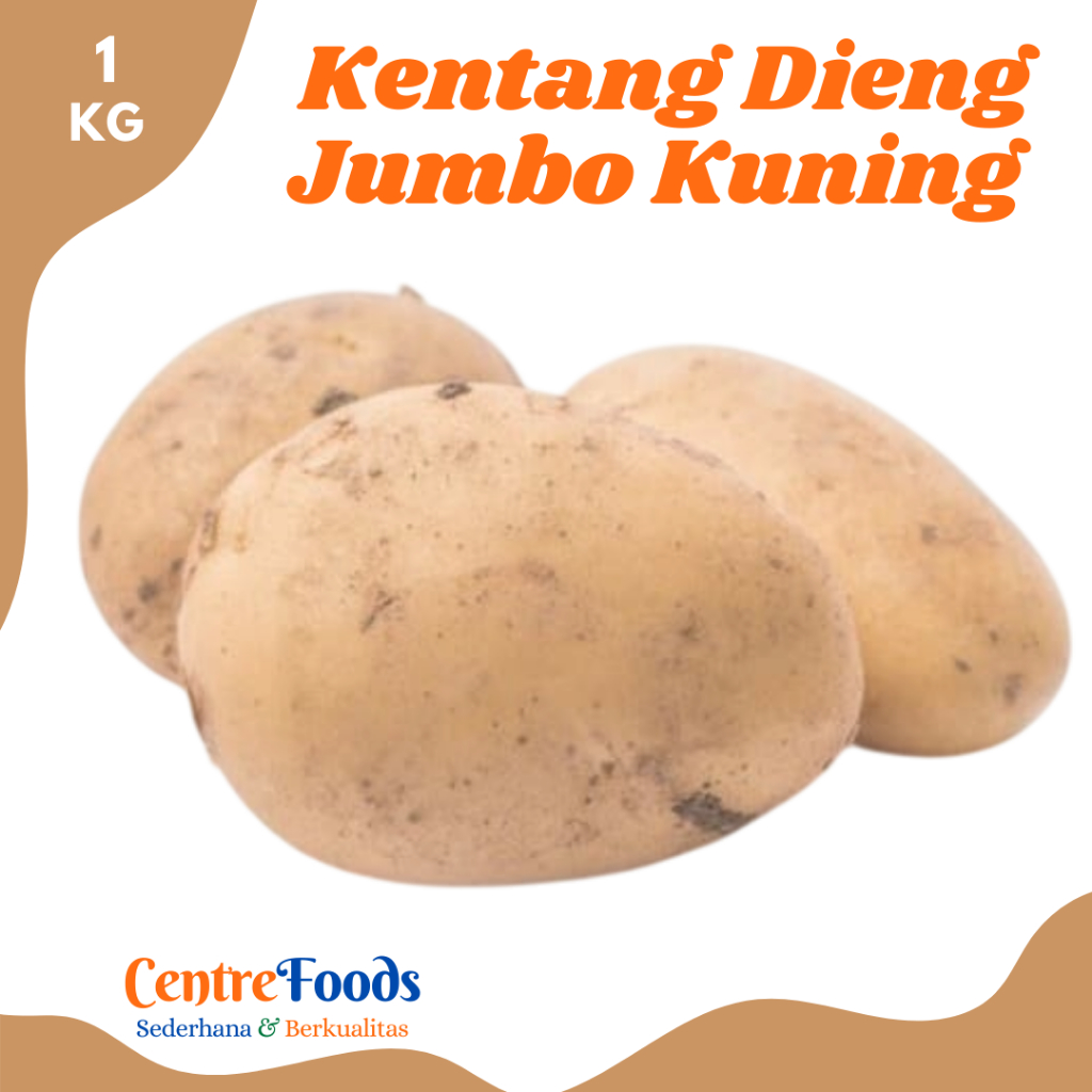 

KENTANG DIENG Jumbo - Kuning Besar Fresh | 1.000gr [ Harga Per KG ]