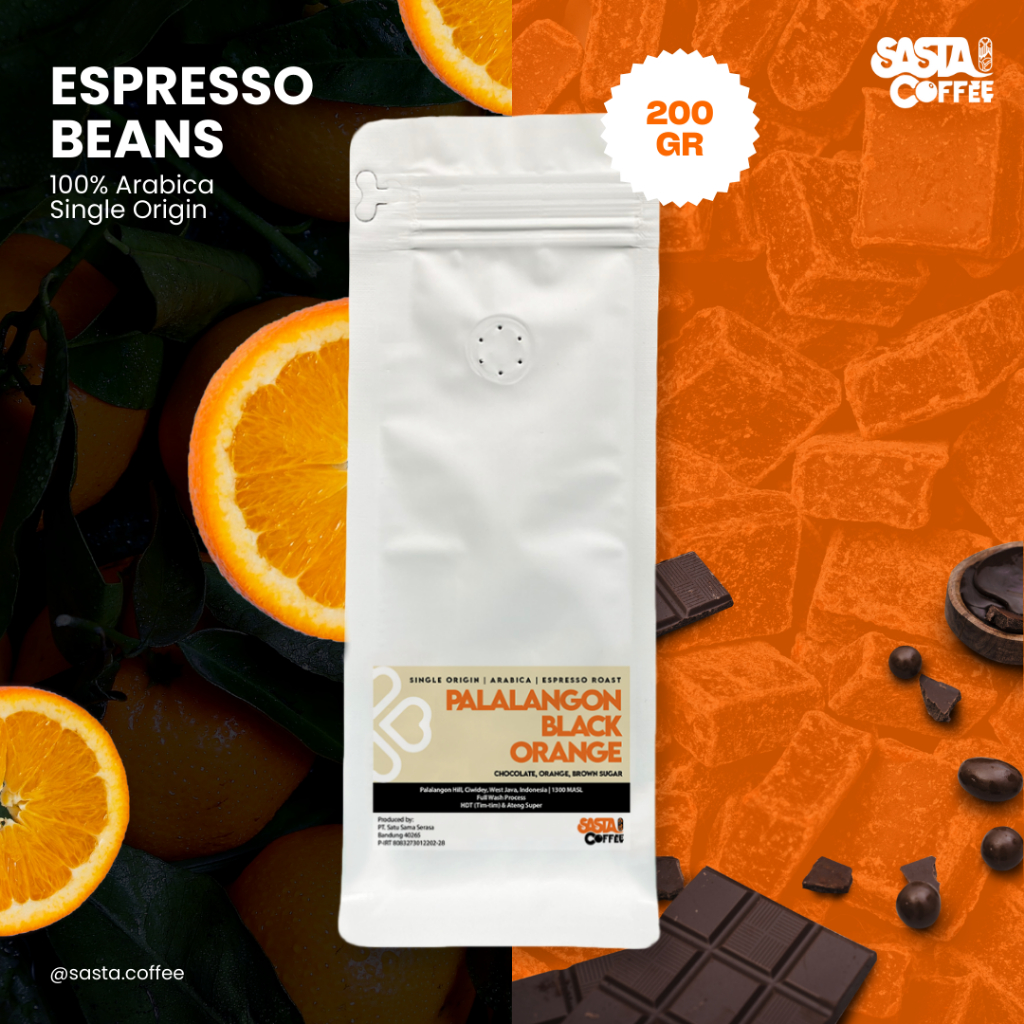 

Kopi Arabika Ciwidey Palalangon Black Orange Espresso Roast 200 Gram Biji Bubuk