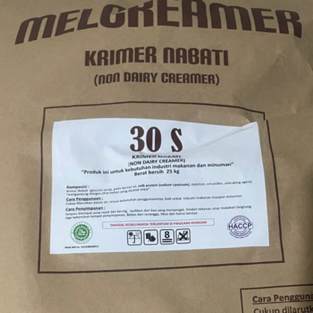

MELCREAMER 30S (25KG) READY STOK & PENGIRIMAN CEPAT