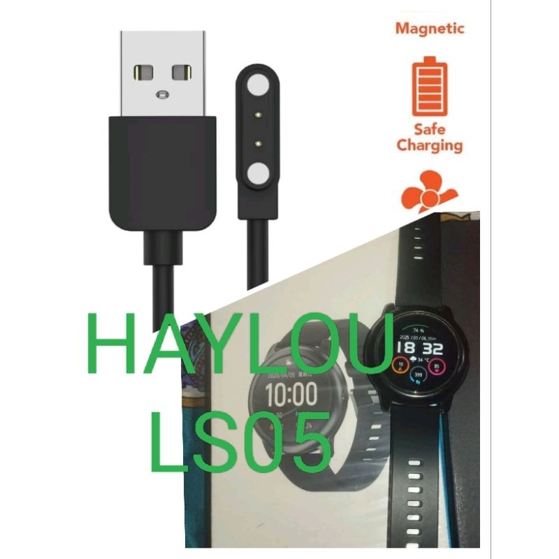 Haylou LS02 LS01 Smart Watch Kabel Charger Haylou Solar LS01 LS02 LS05 RT LS05S Kabel casan Jam Smar