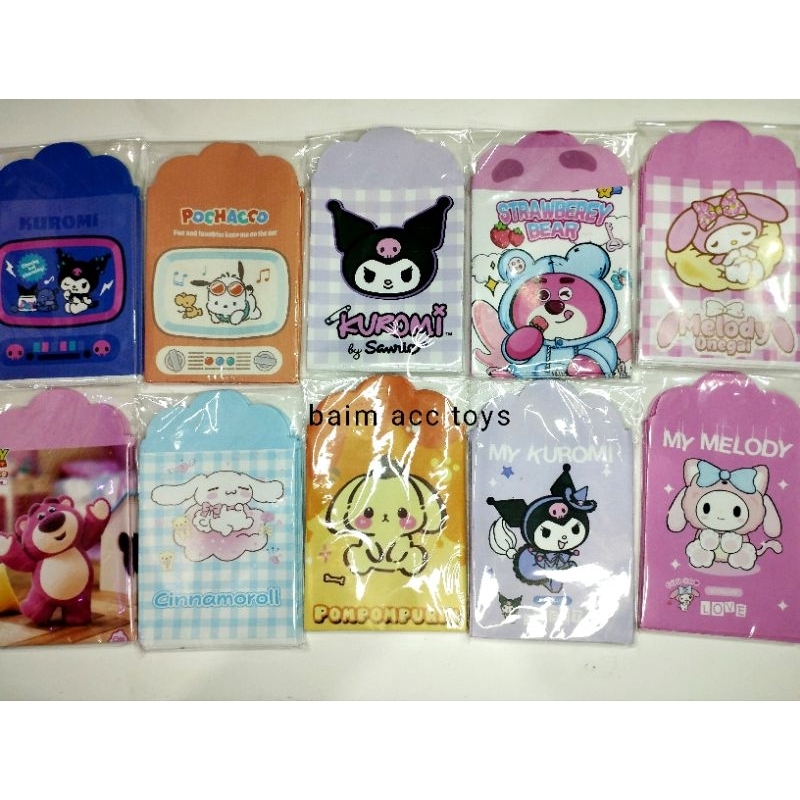 

amplop lebaran 2025 angpau lucu amplop karakter angpau sanrio ISI 10 AMPLOP LABUBU KUROMI SANRIO MEDIUM SIAP PAKAI