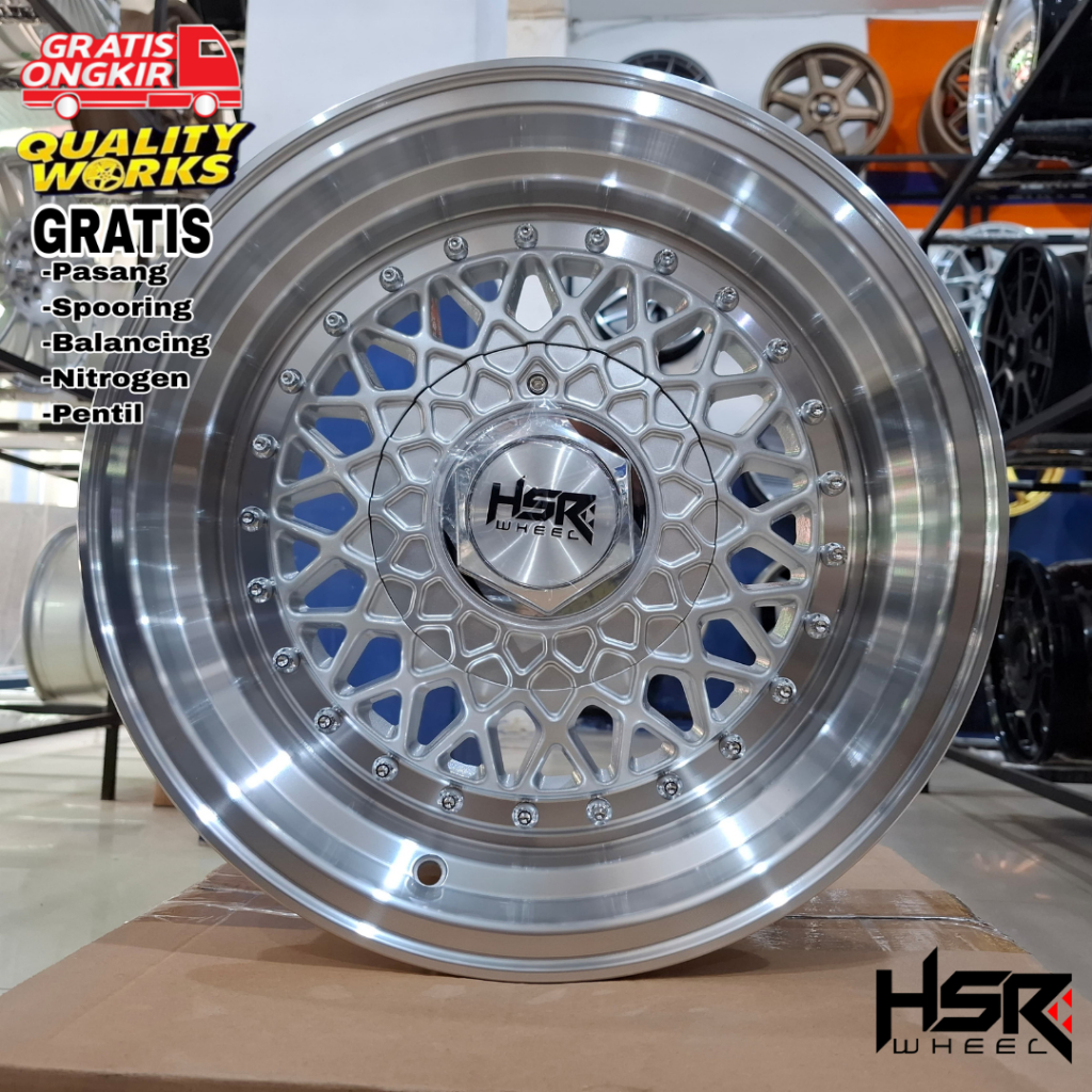 Velg Celong R15 BBS RS HSR, Buat Mobil Sirion, March, Brio, Ayla, Agya