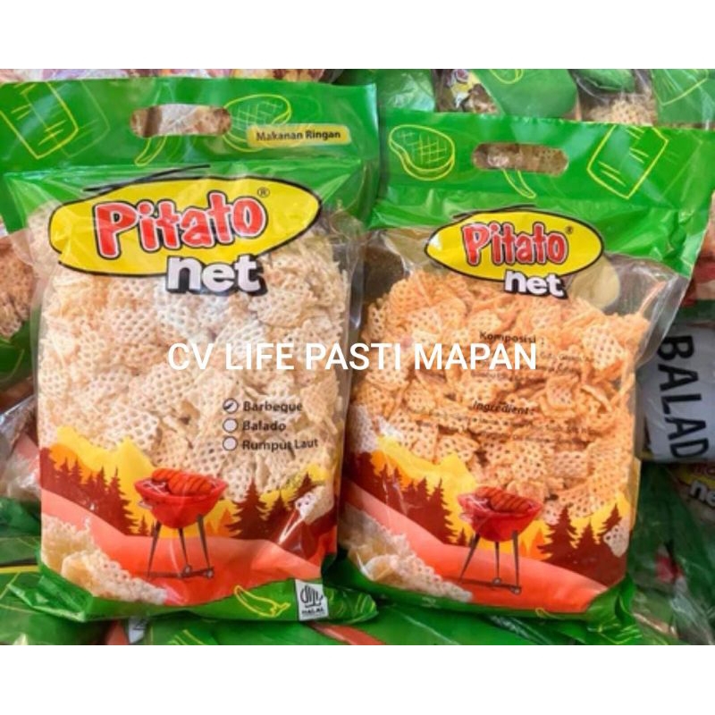 

Pitato net 200 gram varian Rasa Original, Balado, Rumput Laut Ecer POTATO CITATO