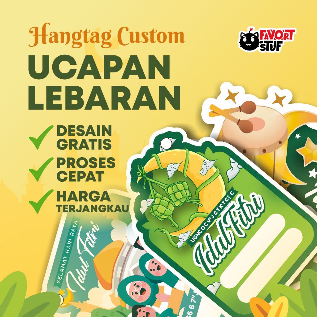 

Hangtag Unik untuk Hampers Lebaran, Ramadhan, Idul Fitri