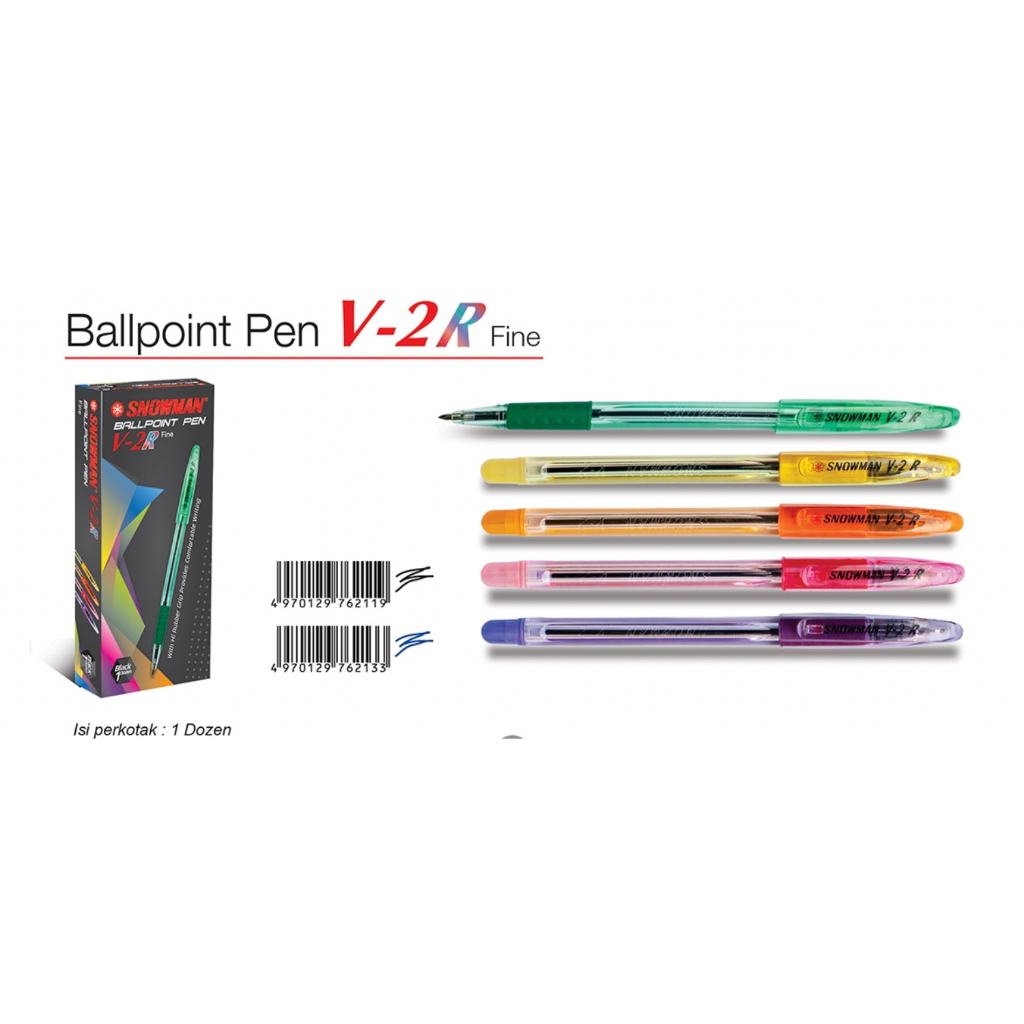 

Pen Snowman V2R Fine [Per Lusin]