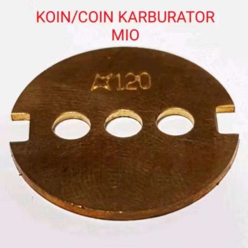 KOIN KARBURATOR COIN KARBURATOR MIO SPORTY SMILE SOUL FINO LAMA KARBU MIO LAMA 5TL ORIGINAL KUALITAS