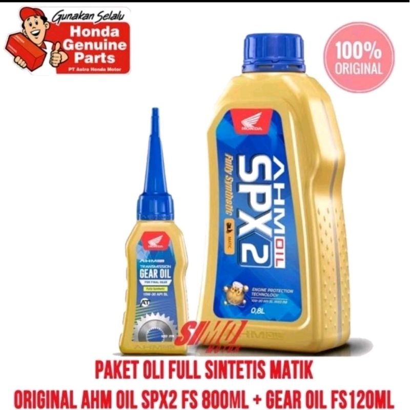 LF PAKET OLI FULL SINTETIS MATIC 0.8 0.65 ml 800ml 650ml + Oli Gardan 120ml  SPX 2 SPX2 ORIGINAL WAW