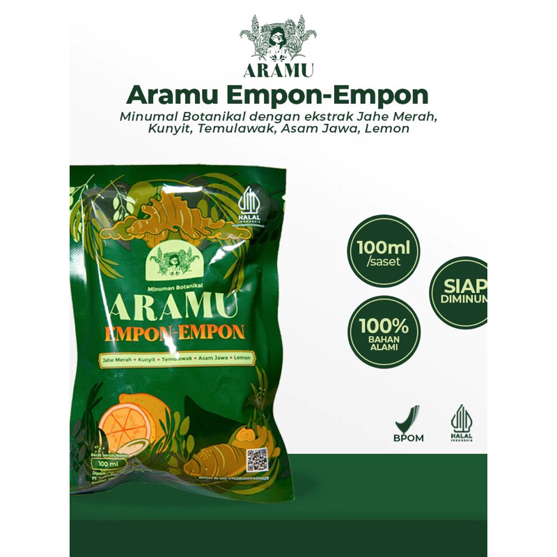 

Aramu Empon-Empon - Jamu Halal Bahan alami Botanikal