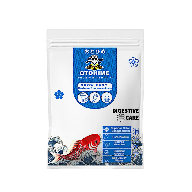 PELET OTOHIME EP2 PAKAN IKAN HIAS KOKI CHANNA OSCAR 500 GRAM