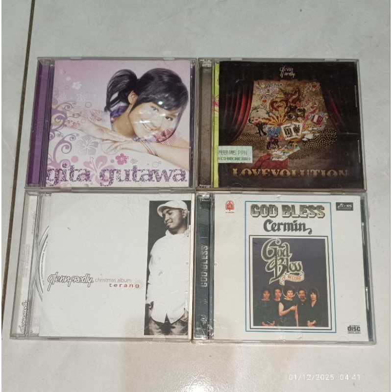 cd Indonesia GITA GUTAWA / GLENN FREDLY-Lovevolution / GLENN FREDLY-Terang / GODBLESS-Cermin (1)