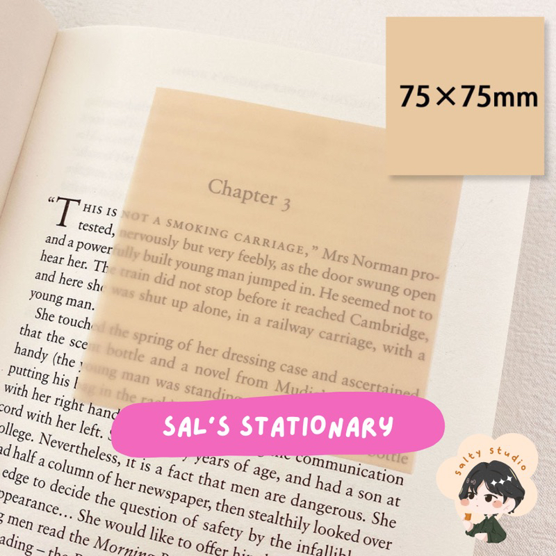 

[SAL'S STATIONARY] Sticky Notes Transparan Aesthetic
