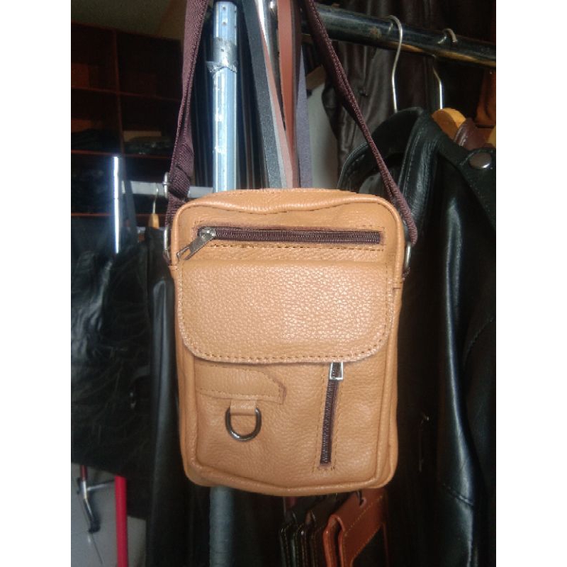 Original No kawe2 No bekas2 Tas selempang kulit asli Slingbag