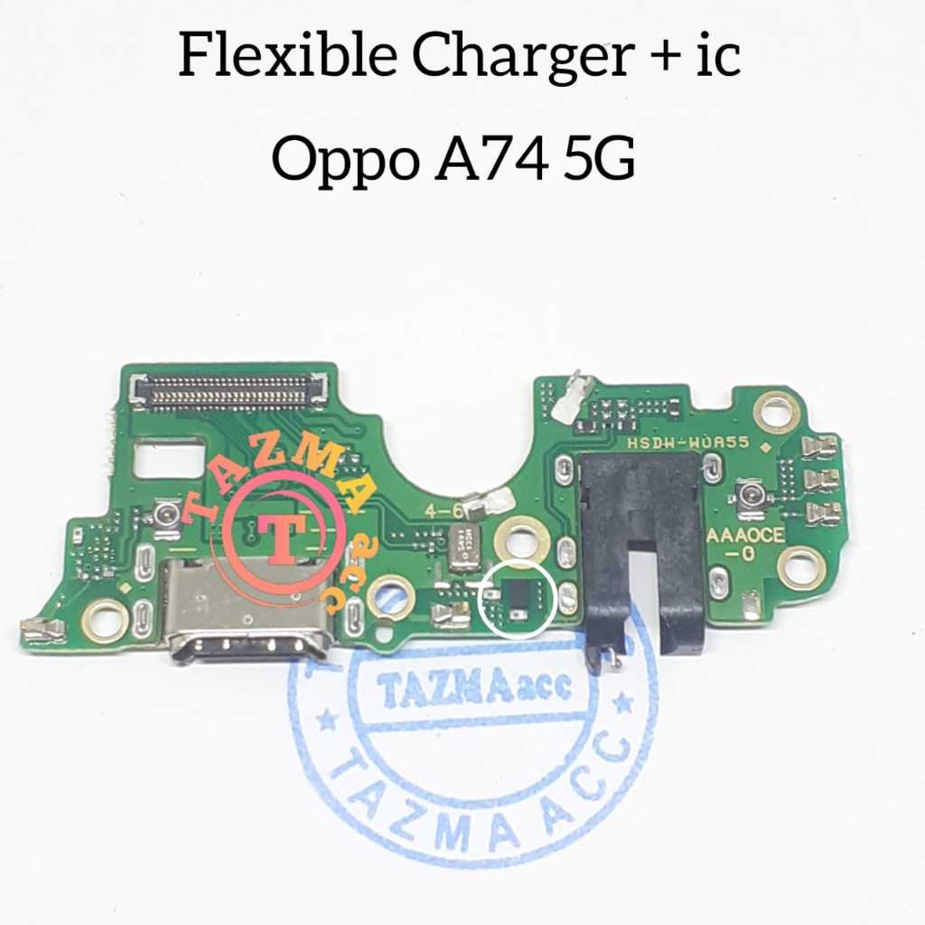 Oppo A74 5G Ori Flexible Charger + ic Flexibel Konektor Cas Charger OPPO A74 5G