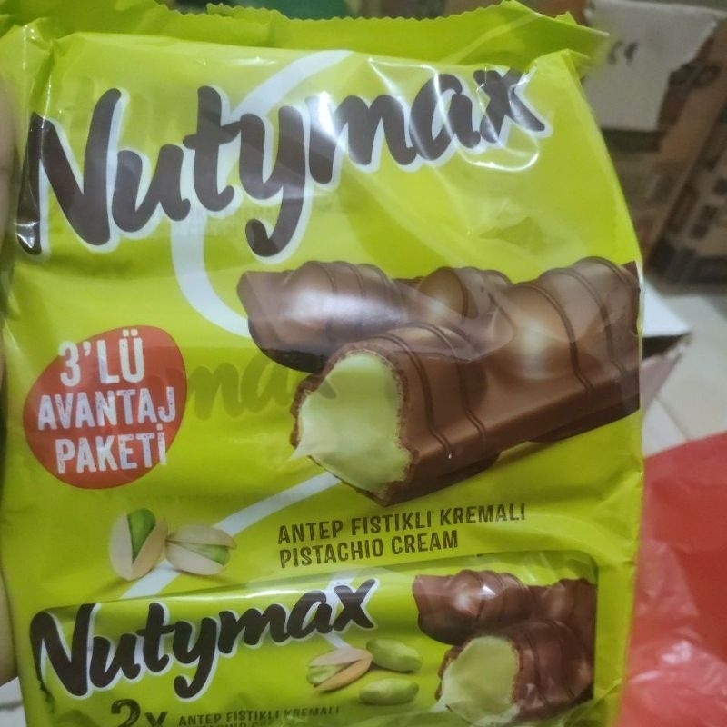 

Nutymax coklat dengan antep fistikli isi 3