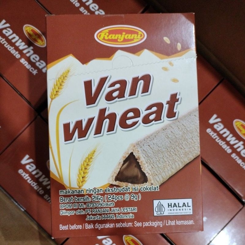 

Ranjani Van wheat isi 24pcs/makanan ringan ekstrudat isi cokelat