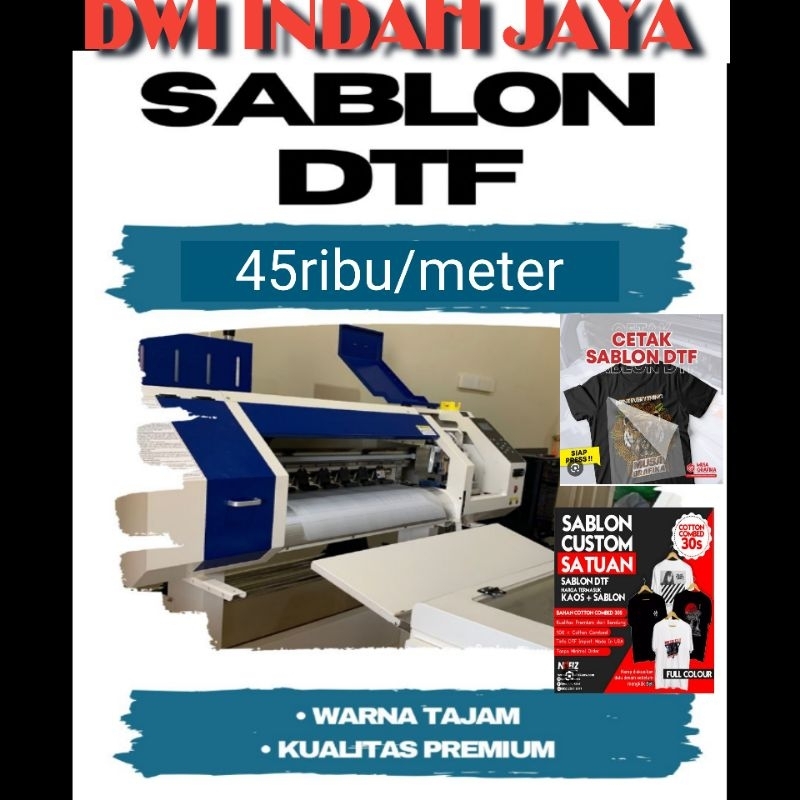 Sablon DTF meteran