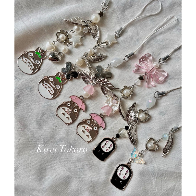 Gantungan kunci/hp studio ghibli Totoro dan kaonashi