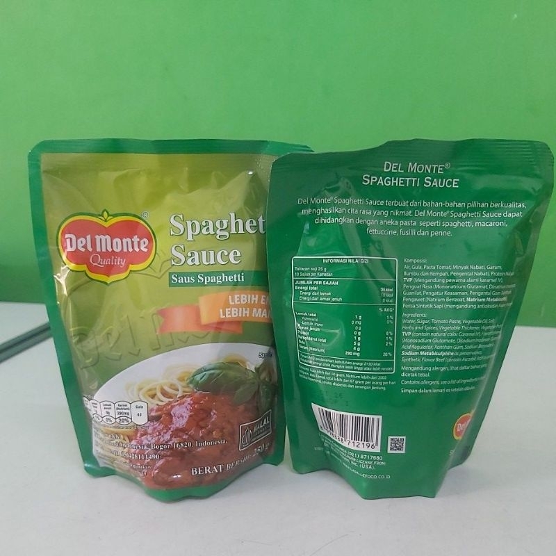 

Delmonte Saus Spaghetti 250gr