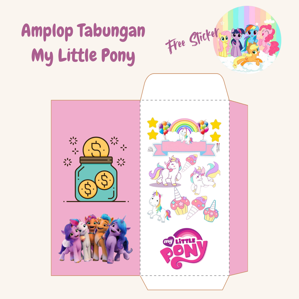 

AMPLOP TABUNGAN MY LITTLE PONY