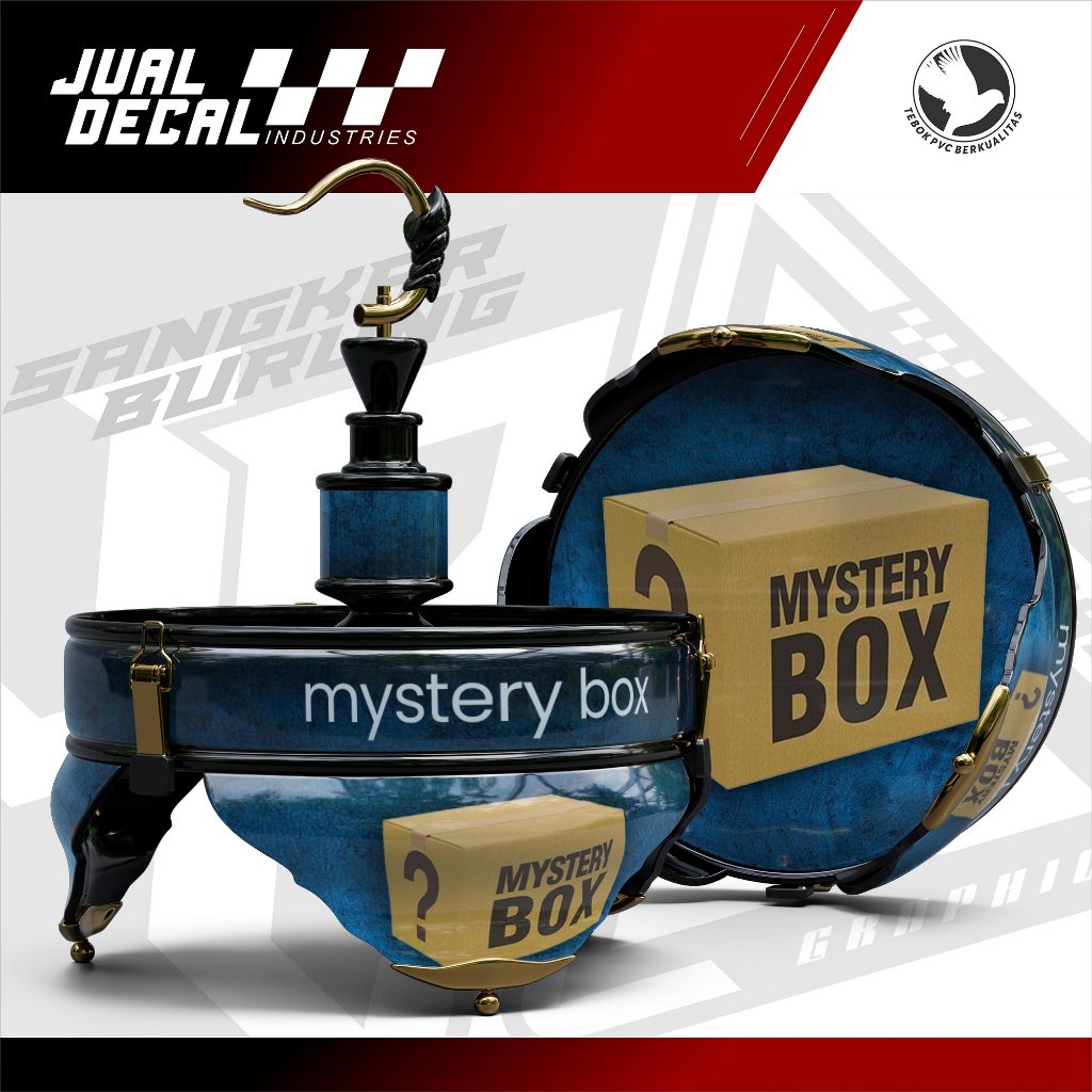 MYSTERY BOX Stiker Decal Tebok Lovebrid Helopet Pleci