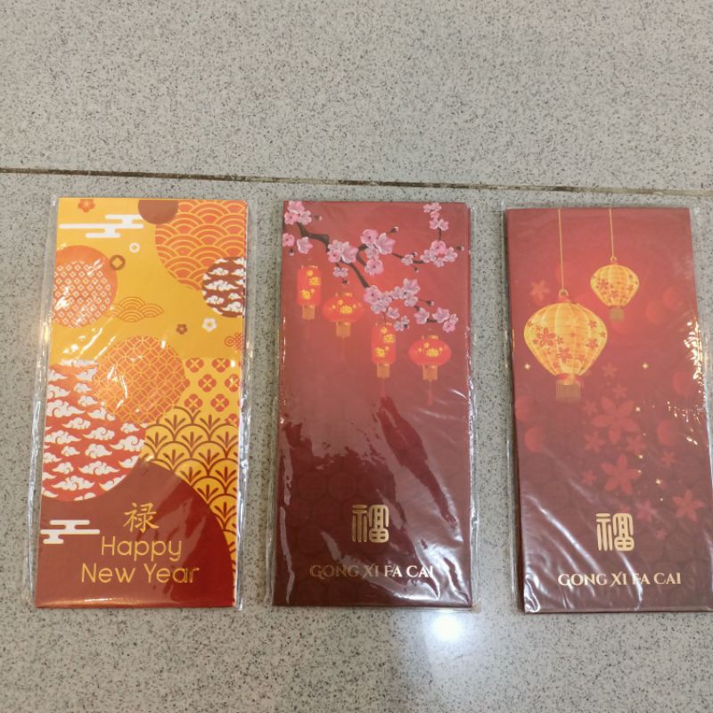 

Amplop merah angpao hongbao imlek gong xi fat cai besar isi 9 lembar