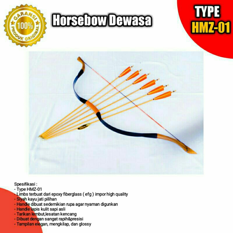 Horsebow/horsebow fiberglass/busur panah