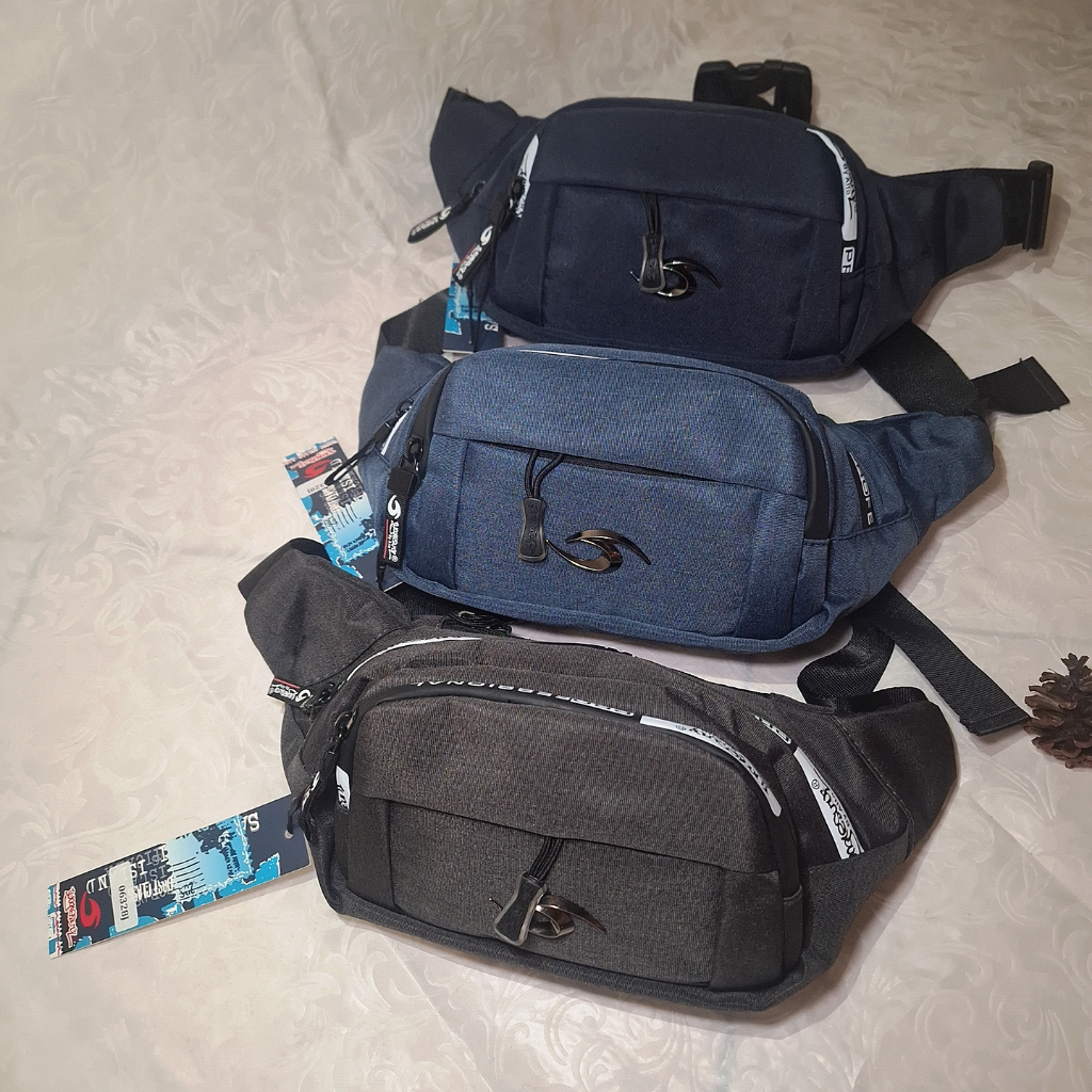TAS SELEMPANG WAISTBAG COWOK PRIA JUNGLESURF ORI