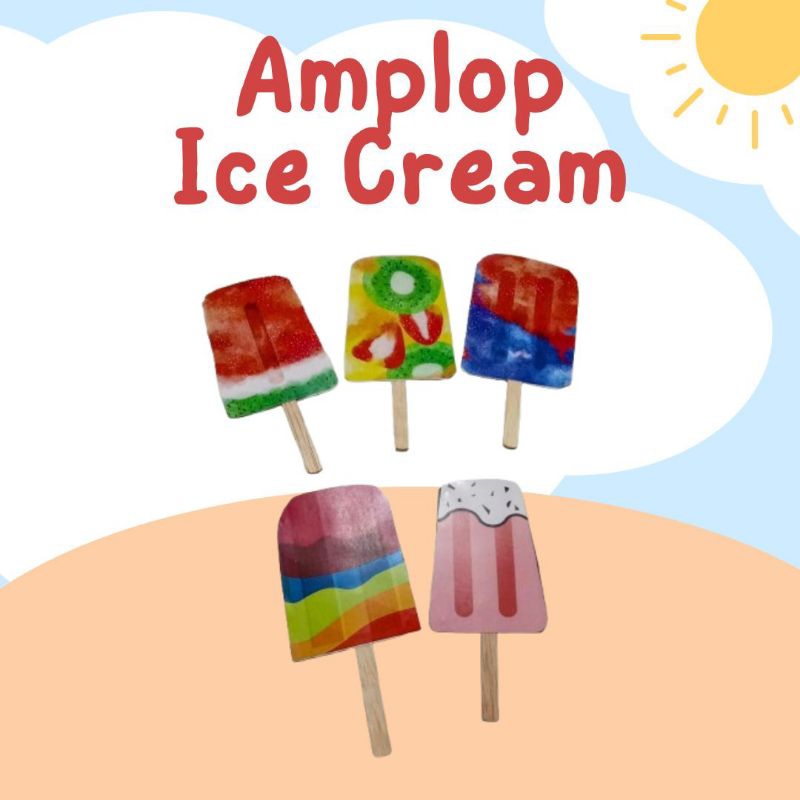 

Isi 5 pcs Amplop Lebaran Ice Cream / Amplop Lebaran Lucu